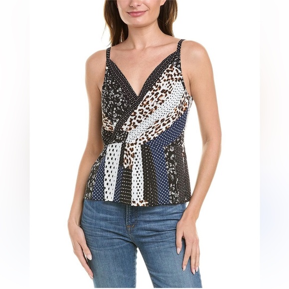 CAbi Tops - 184 Cabi Samantha Crossover animal Print Tank Top Size 12